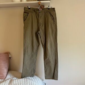 Southern tide RT-7 classic‎ 5 pocket leather trim khaki pant men’s 34W x 34L